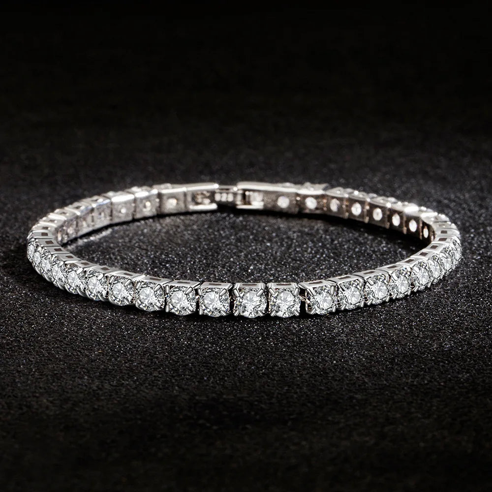 925 Sterling Silver Bracelet Zircon  For Women